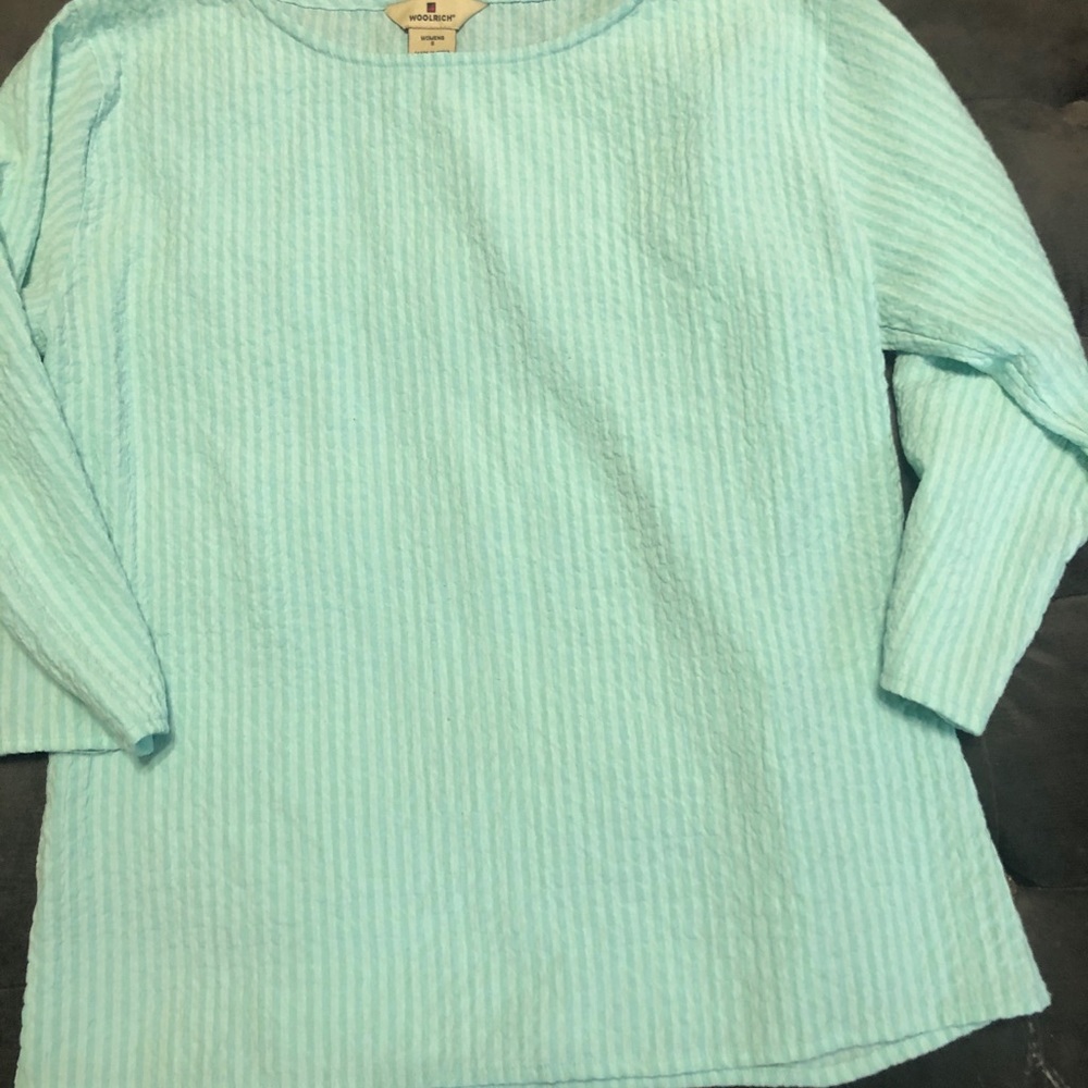 Seersucker top